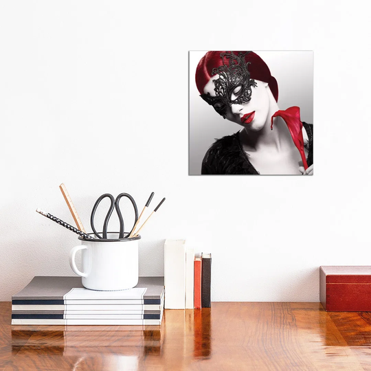 Flower and Blood by Ivan Tonov - Wrapped Canvas Graphic Art
