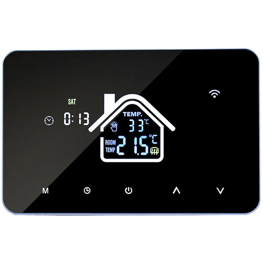 Smart Thermostat Temperature Controller for Electric Heating LCD Display Touch Screen Week Programmable Electric Underfloor Heating Thermostats for
