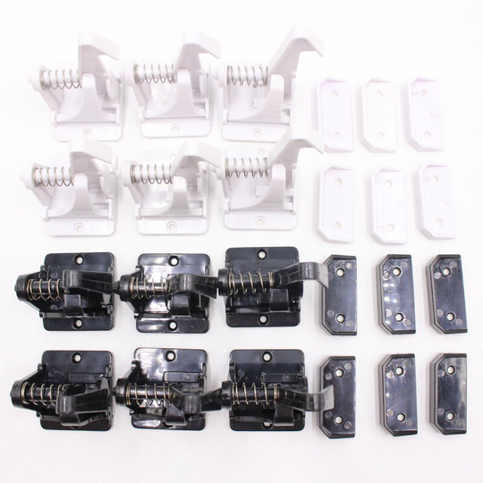 Cabinet Locks Child Safety 12 Pack | Baby Safety Cabinet Locks with Screws Baby Proof Drawer Lock Child proofing cabinets latches for Kids Latch for