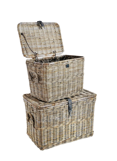 Longwood Wicker 2 Piece Basket Set
