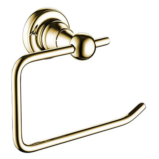 1901 Brass Toilet Roll Holder - Gold Plated - Bristan