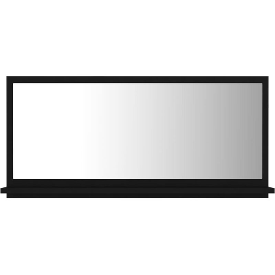 Vidaxl - Bathroom Mirror Black 80x10.5x37 cm Engineered Wood Black