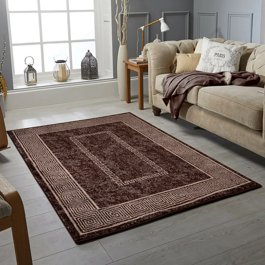 Rosa Dhurrie Brown Rug