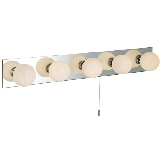 Showtime bathroom mirror light Opal glass 5 bulbs 9cm