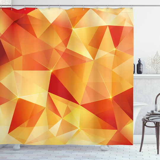 Badina Polyester Shower Curtain Set