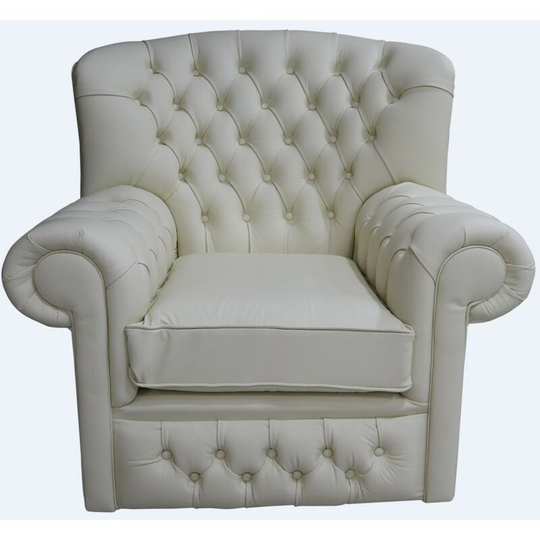 Chesterfield Monks Thomas High Back Wing Chair Cottonseed Cream Armchair