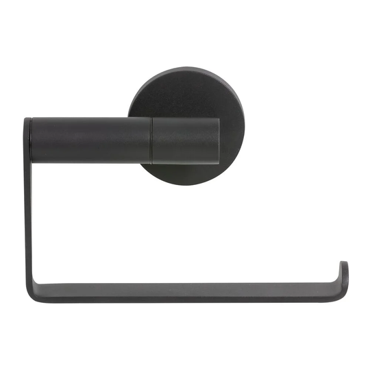 Belfry Bathroom Noon Toilet Accessories Set - Toilet Brush And Holder - Toilet Roll Holder Without Cover - Towel Hook - Black