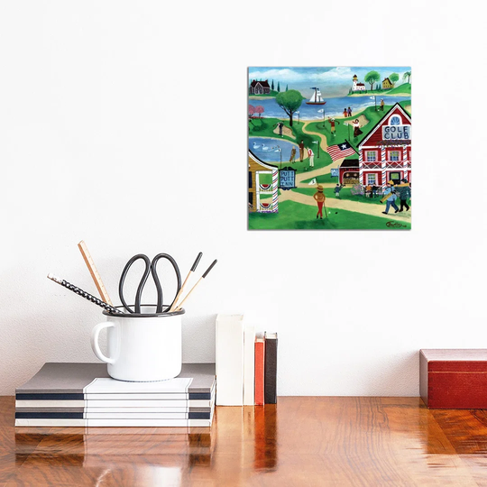Putt Putt Inn by Cheryl Bartley - Graphic Art Print on Canvas