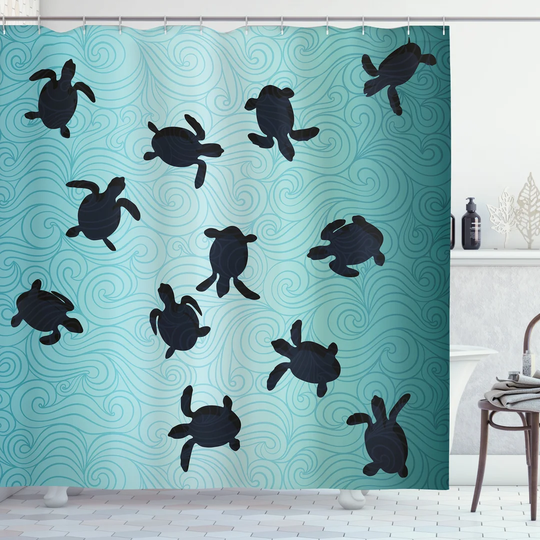 Azurah Polyester Shower Curtain Set