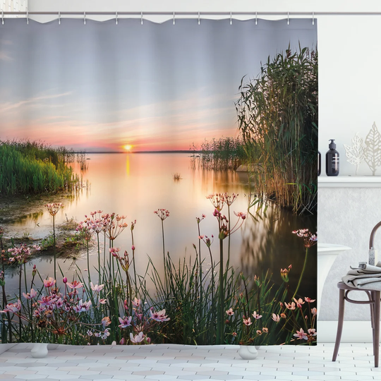 Baiden Polyester Shower Curtain Set