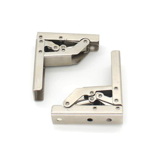 2 Pieces Thickened 90 Degree Foldable Hinge Bracket Connecting Cabinet Hinge Hidden Bracket Table Frame Furniture Accessories