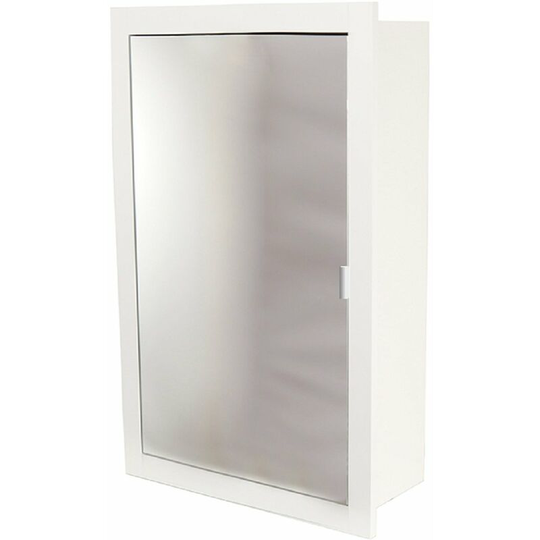 WholeSeal Wetroom White 535mm x 800mm x 211mm Recessed Mirrored Cabinet