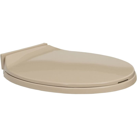 Soft-Close Toilet Seat Beige Oval Vidaxl Beige