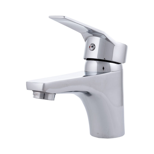 Sink Faucet Zinc Alloy, Chrome Plated, Hot-Cold Water, Hoses, Low Spout, Single Handle [QLI-FA-8701] (QLI-FA-8701)