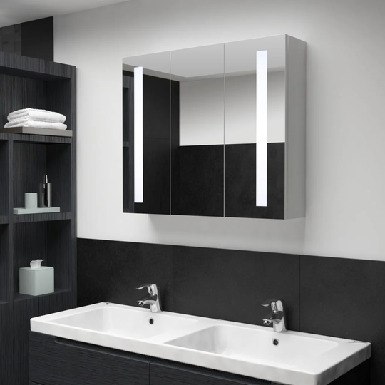 Stagner 89cm x 62cm Surface Mount Mirror Cabinet with LED Lighting