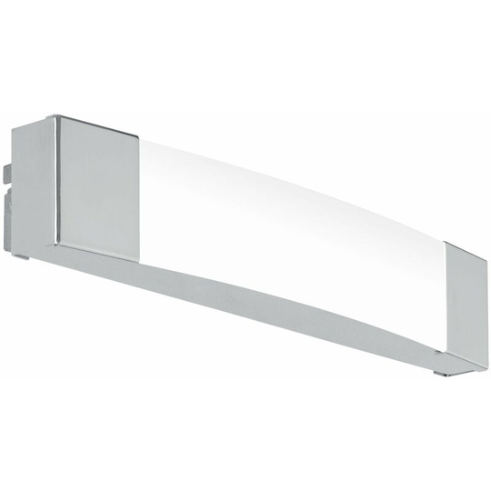 Wall/Mirror Light IP44 Bathroom Colour Chrome Shade Satined Plastic led 8.3W