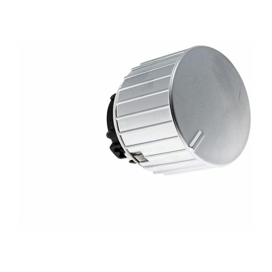Knob Push Stainless for Hotpoint Cookers and Ovens