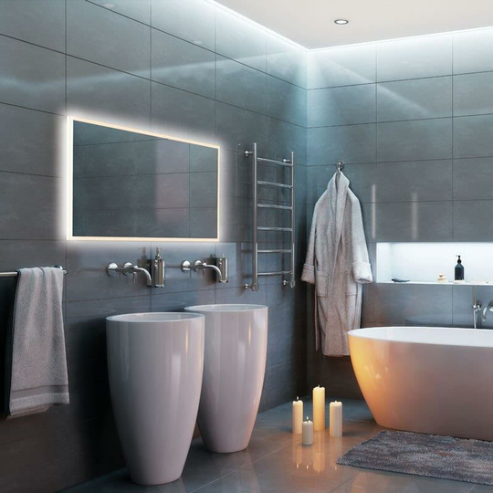 Globe 120 led Illuminated Mirror - 1200mm Wide - 78700000 - Clear - HIB