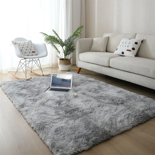 Difranco Solid Colour Grey Area Rug
