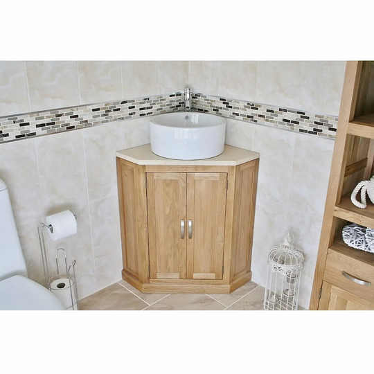 Deer Solid Oak 550mm Free-Standing Vanity Unit