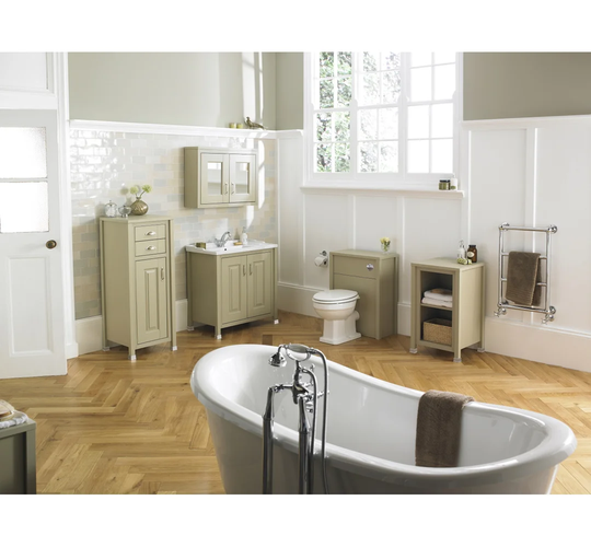 Back To Wall Toilet with Button Flush