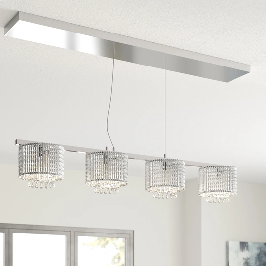 Eddie 4-Light Kitchen Island Drum Pendant