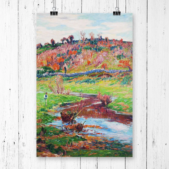 'Lands cape at Point Evan' by Henry Moret Printing Print