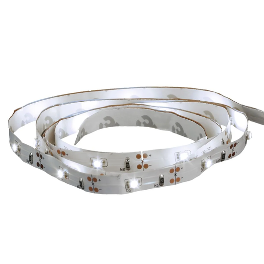 Godalming 3M White Cold Battery Led Ribbon - Led White, Battery-Operated, Copper, Pvc And Polystyrene Tape, Length 300 Cm