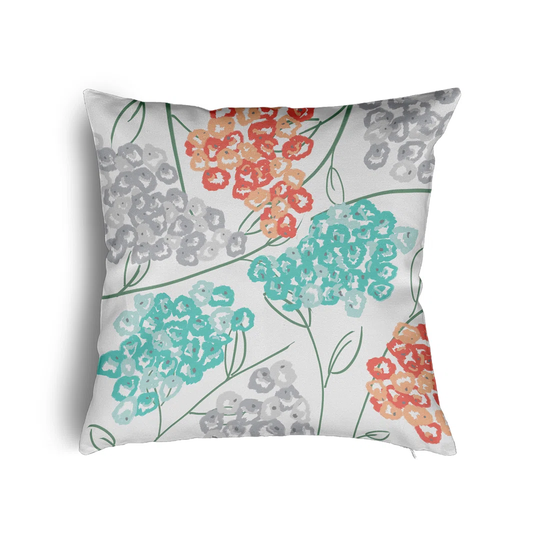 Laputz Down Floral Square Scatter Cushion with Filling