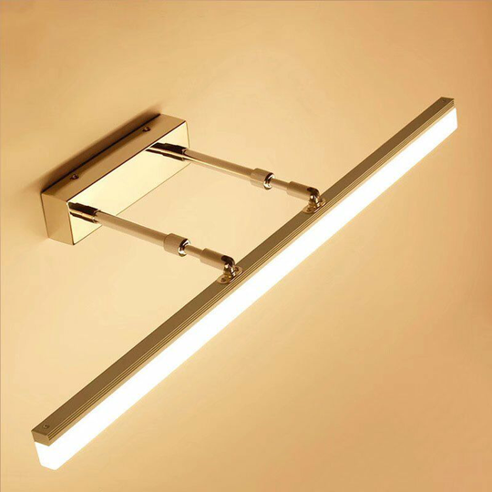 Perleraregb - Telescopic Mirror Cabinet Mirror Front led Light Bathroom Bathroom Light Simple Modern Anti-fog Golden Makeup Mirror Light