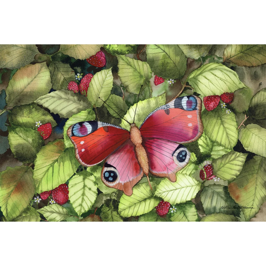 Majestic Butterfly by Kathleen Parr McKenna - Wrapped Canvas Painting