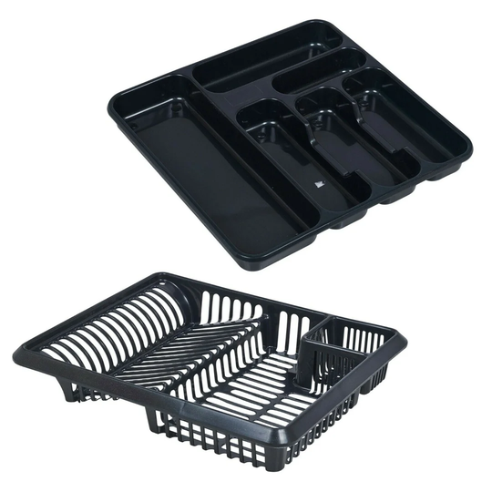 Large Cutlery Tray with Dish Drainer