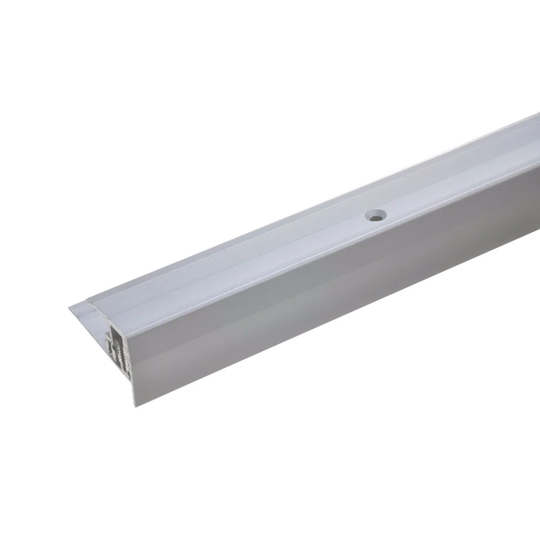 Abdulkarim Metal 1.55 cm Thick x 3 cm Wide x 135 cm Length Stair Nose in Silver