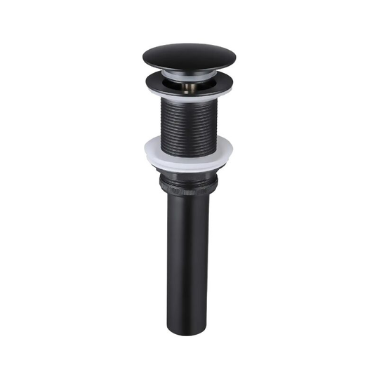 Sink Drain without Overflow Bathroom Pop up Universal Drain Plug Black Brass,All copper drainer Sink drainer with overflow hole