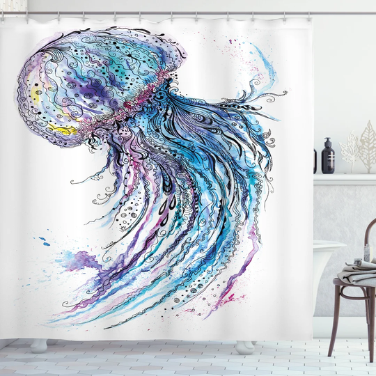 Bavia Polyester Shower Curtain Set
