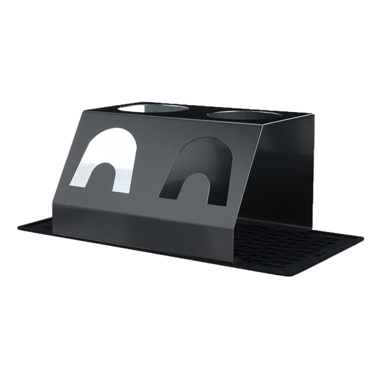 Ceres 2 Metal Wine Bottle Rack in Black