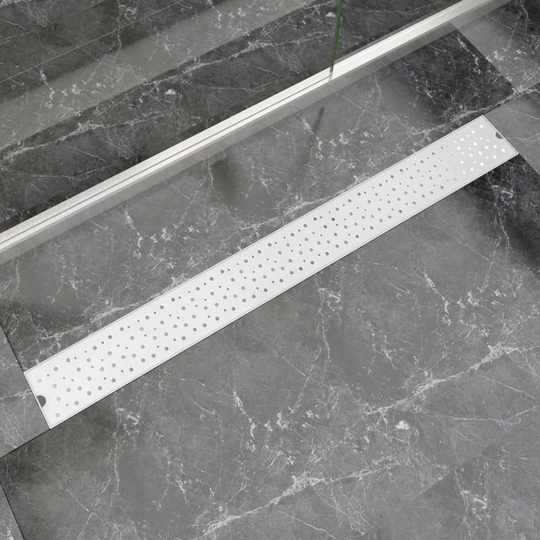Linear Shower Drain Bubble 1030x140 mm Stainless Steel VD04373 - Hommoo