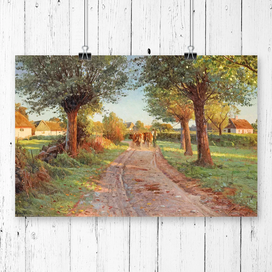 'Monstead Farmers Cows' by Peder Mork Printing Print
