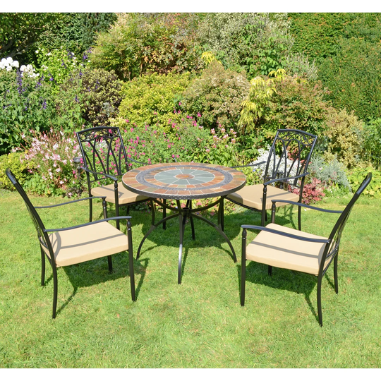 Pottershill 4 Seater Dining Set with Cushions