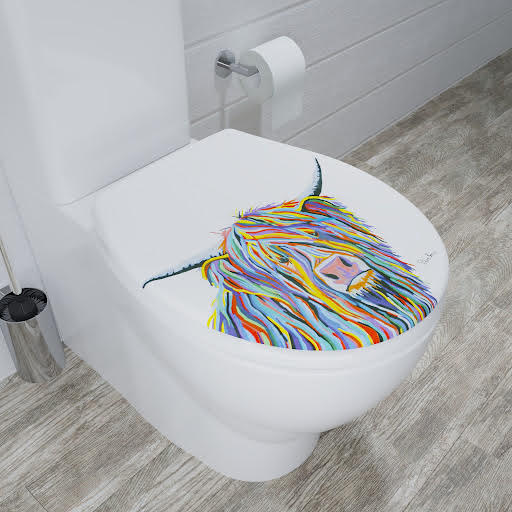 Croydex Angus McCoo Cow Soft Close Toilet Seat - WL604022