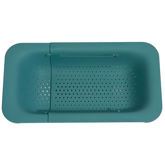 Expandable Dish Drying Rack Over the Sink Tableware Fruit Holder Drain Rack Adjustable Dish Drying Rack Multi-Purpose Dish Drainer Rack, Green - Green