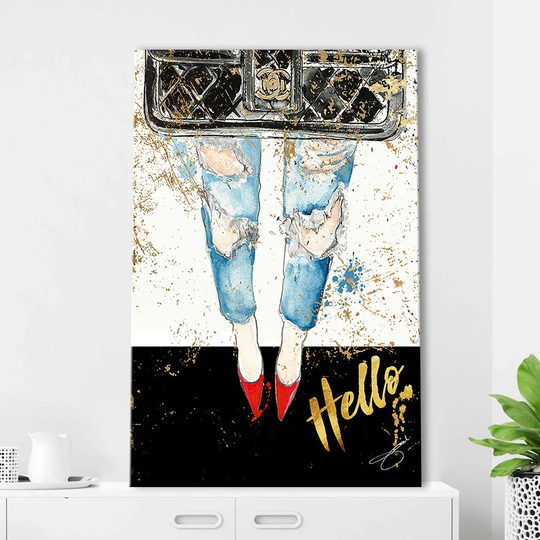 Blind Date by Jodi - Wrapped Canvas Painting Print