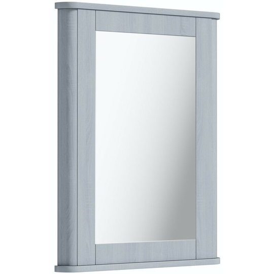 The Bath Co. Beaumont powder blue bathroom mirror 780 x 490mm - Blue