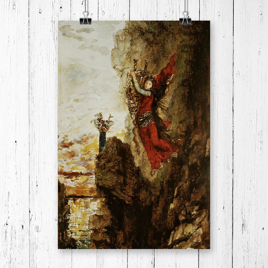 'Sappho' by Gustave Moreau Wall Art