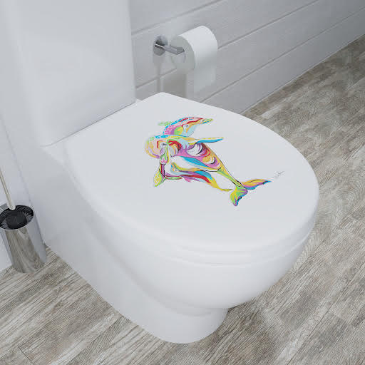 Croydex Steven Brown Hannah McWave Dolphin Soft Close Toilet Seat - WL604222H