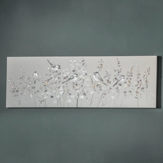 'Floral' Painting on Wrapped Canvas