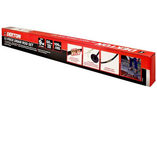 DT30310 Drain Rod Set 12pc - Dekton