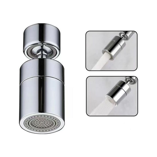 Faucet Aerator, 360 Degree Rotation, 2 Modes Adjustable Kitchen Faucet Filter Aerator for Kitchen Bathroom, 22mm Female Thread, White, 1pc