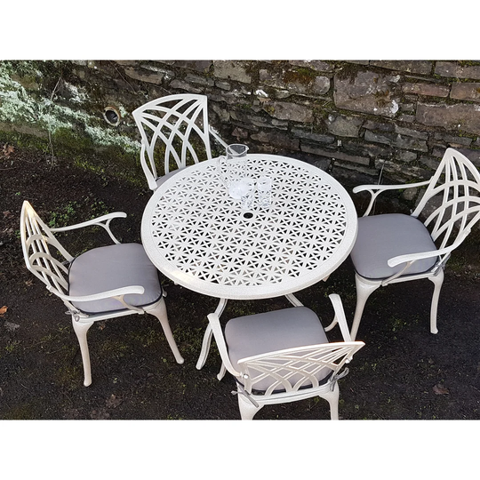 Ryne 4 Seater Dining Set with Cushions