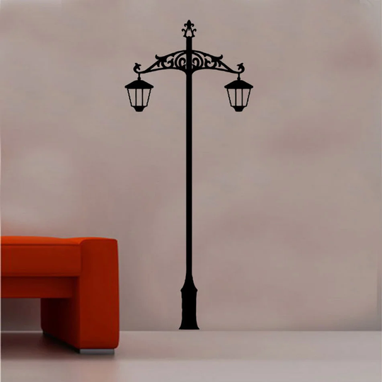 Twin Lamppost Wall Sticker